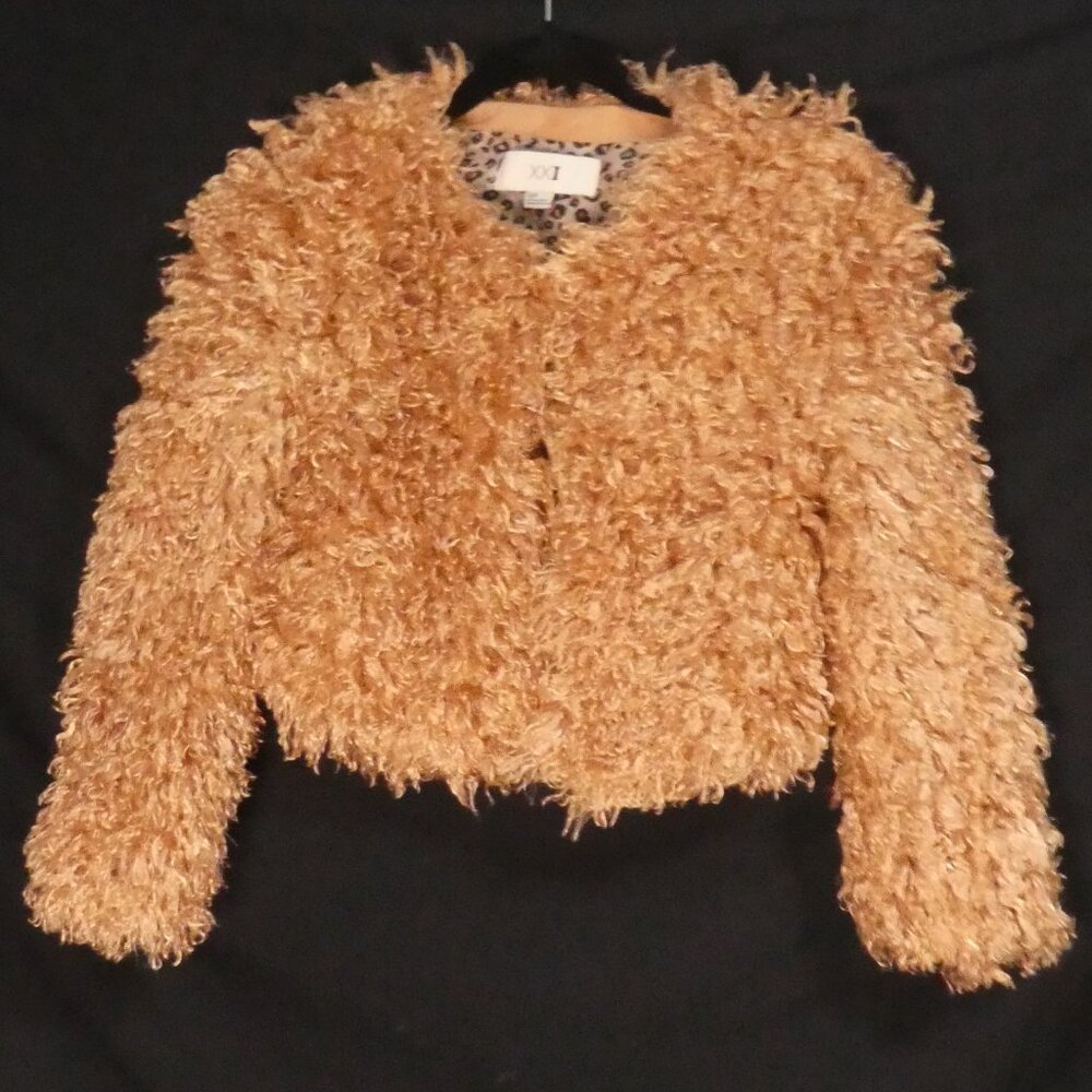 FOREVER 21 | small | Poodle Knit Jacket | Single Hook and Eye Closure | NWOT